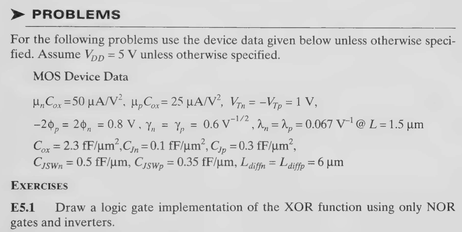 EXERCISESE5.1 ﻿Draw a logic gate implementation of
