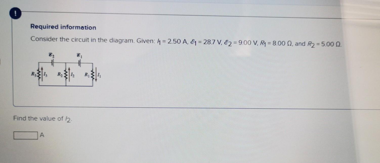 Solved Required information Consider the circuit in the | Chegg.com