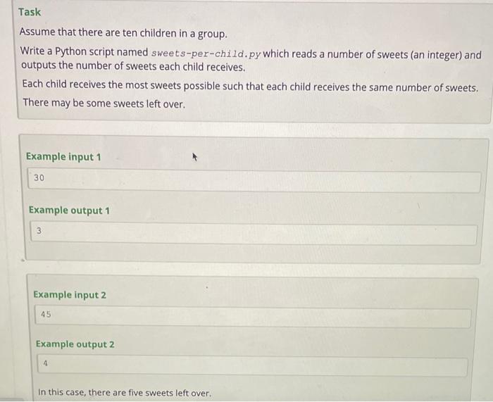Solved Task Assume that there are ten children in a group. | Chegg.com