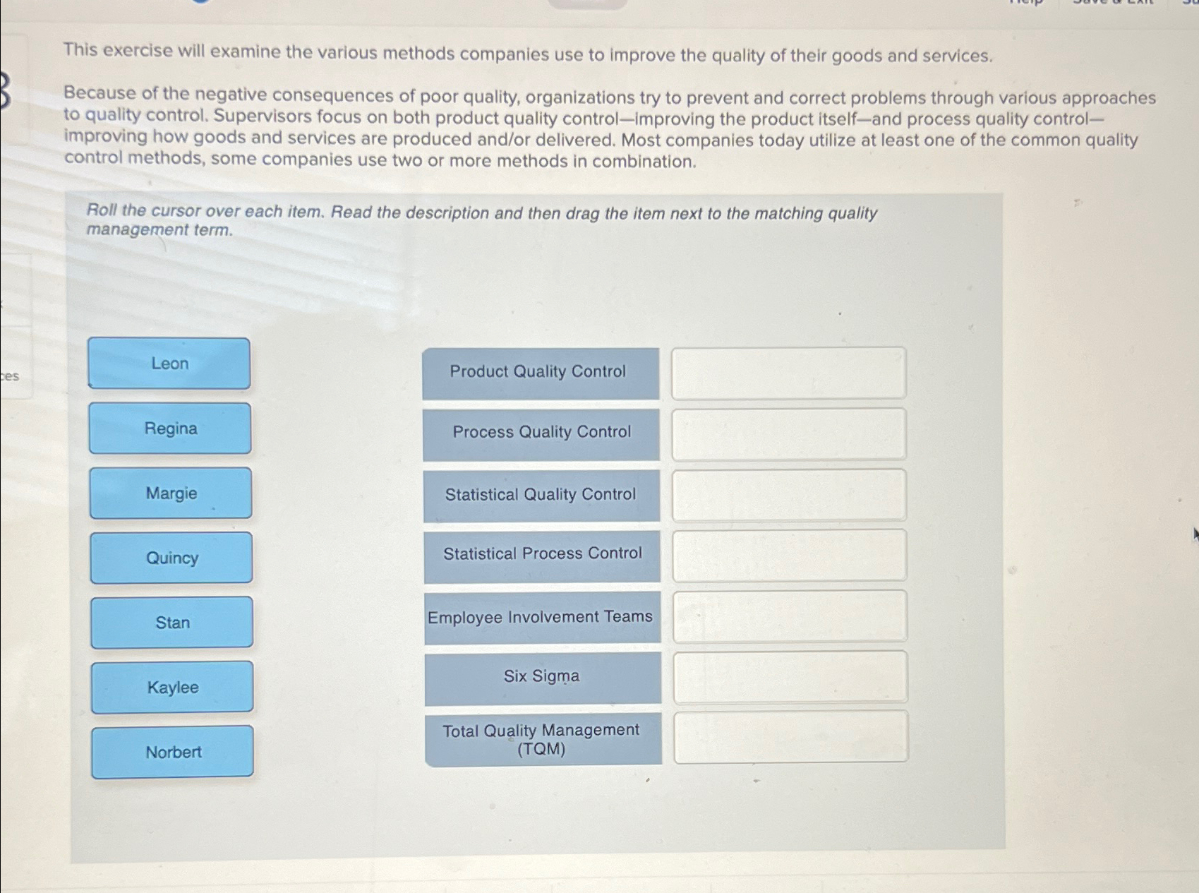 Solved This exercise will examine the various methods | Chegg.com
