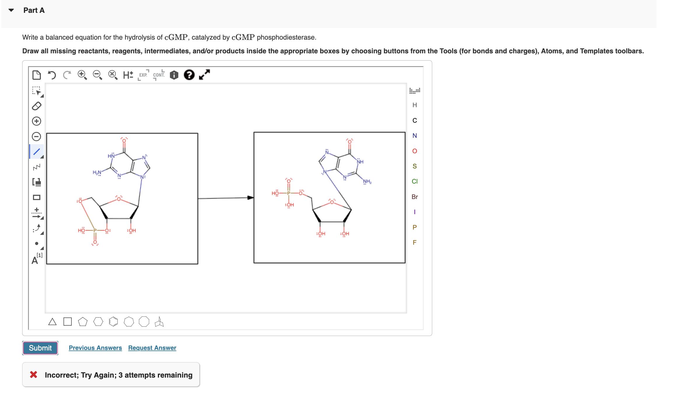 Solved Part A Write a balanced equation for the hydrolysis | Chegg.com