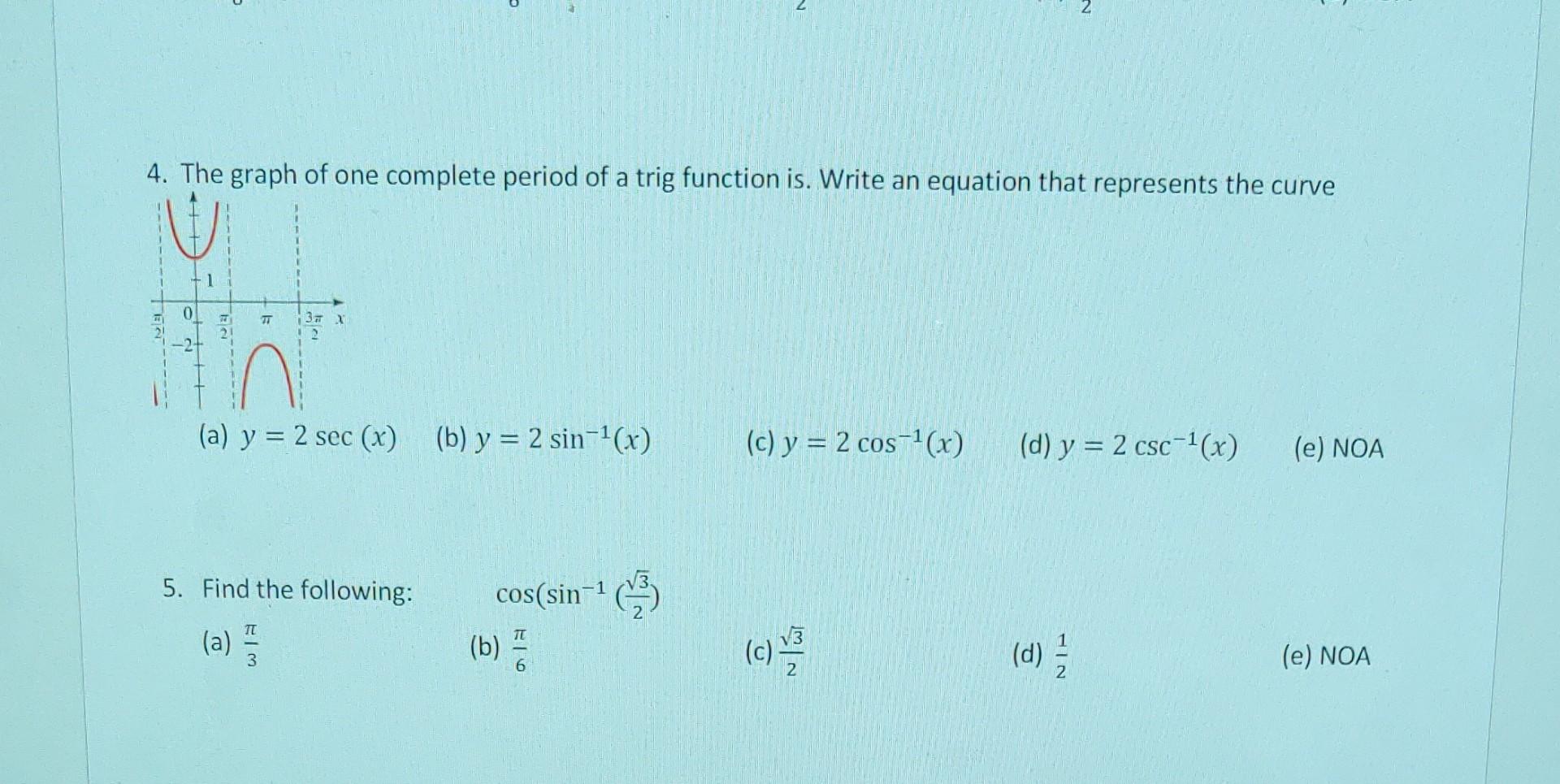 solved-1-the-graph-of-one-complete-period-of-a-trig-chegg