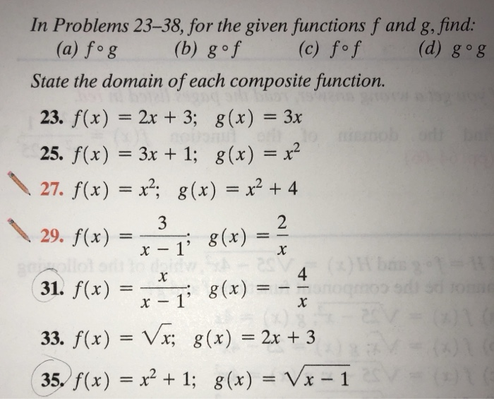 Solved In Problems 13-22, For The Given Functions F And G, | Chegg.com