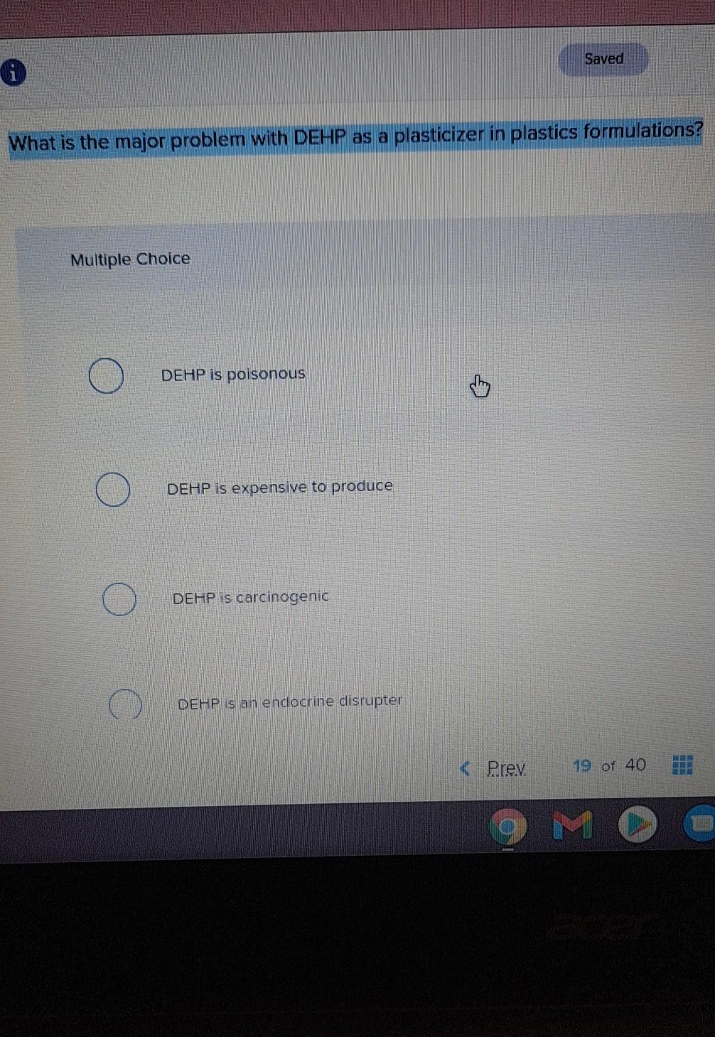 solved-saved-what-is-the-major-problem-with-dehp-as-a-chegg
