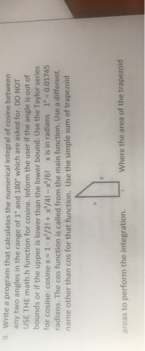Solved 9. Write a program that calculates the numerical | Chegg.com