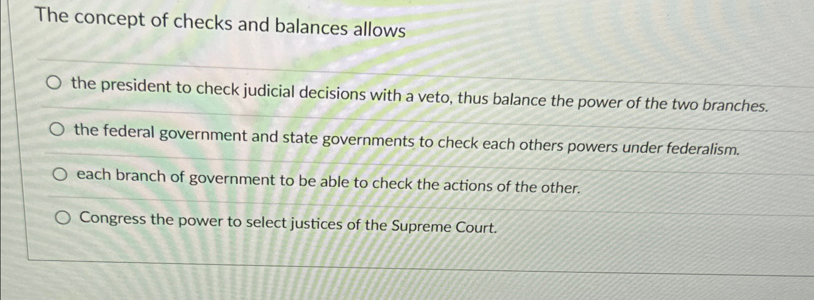 the principle of check and balance is necessary because it