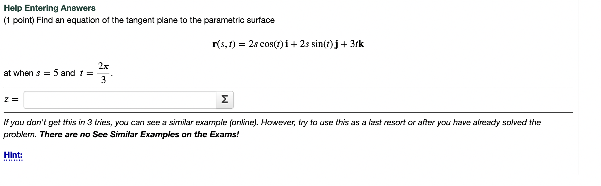 Solved Please help me solve this problem! I keep getting the | Chegg.com