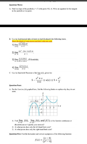 Solved Question One: A. For the following two functions: 1. | Chegg.com