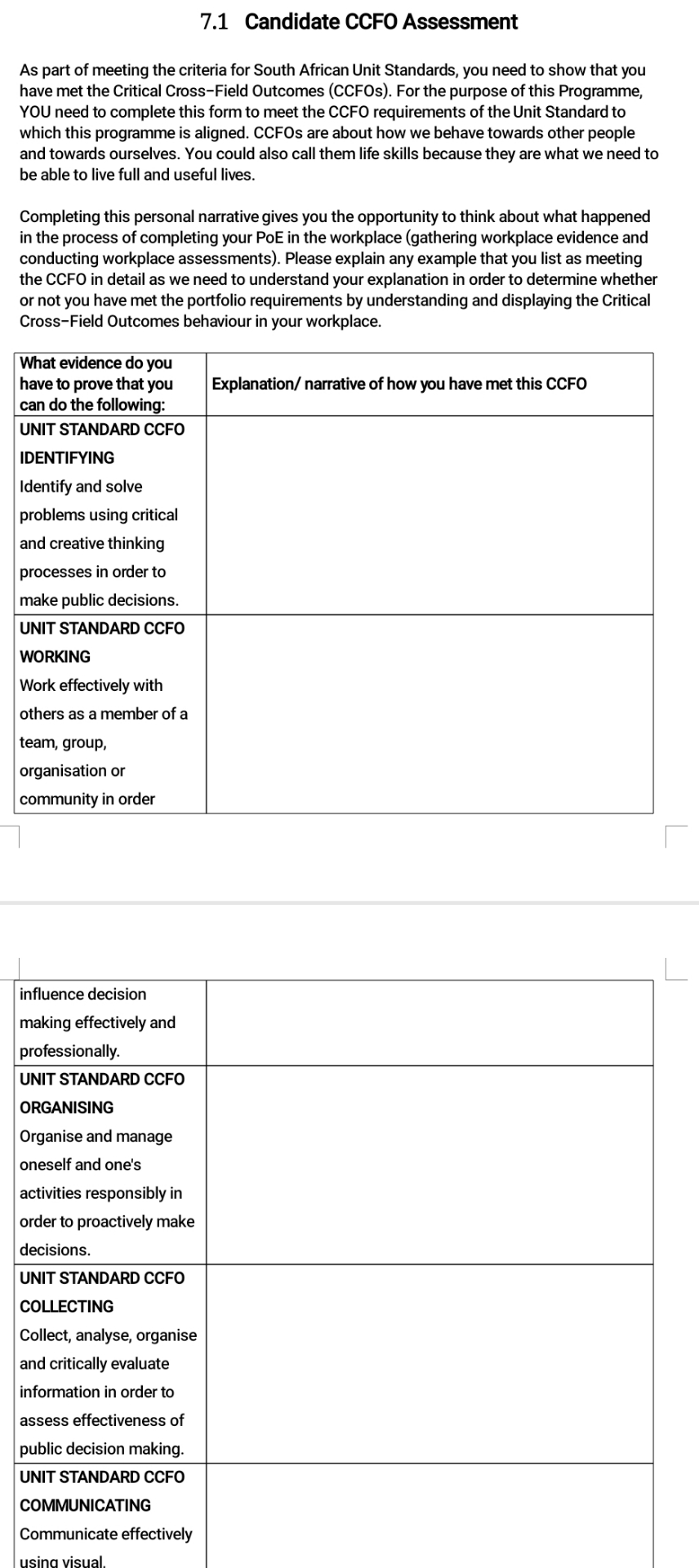 Solved by an EXPERT 7.1 Candidate CCFO AssessmentAs part of meeting ...