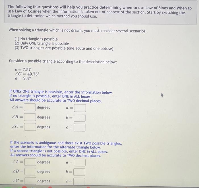 Solved The following four questions will help you practice | Chegg.com