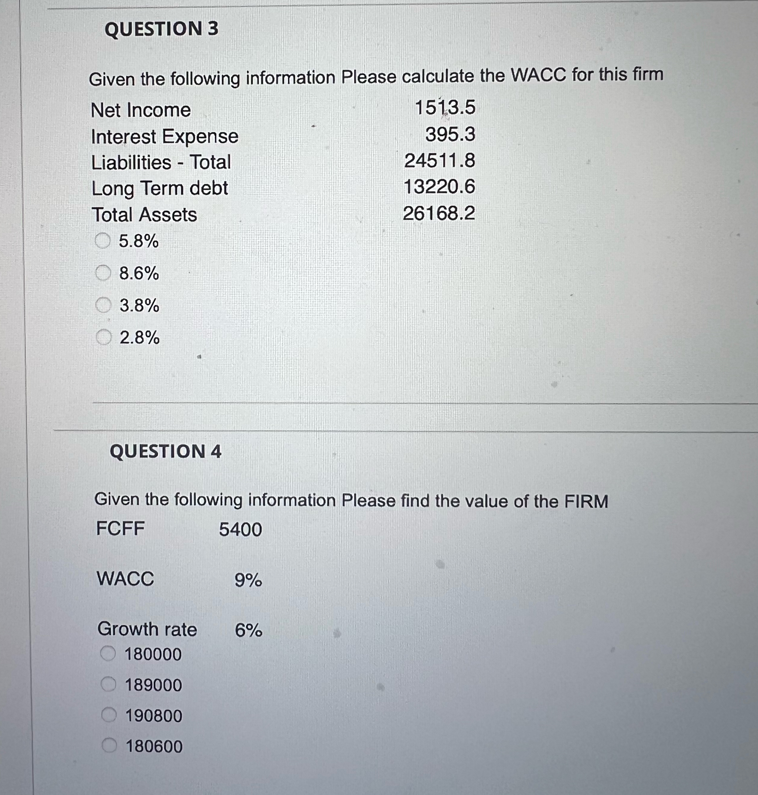 Solved QUESTION 3Given the following information Please | Chegg.com