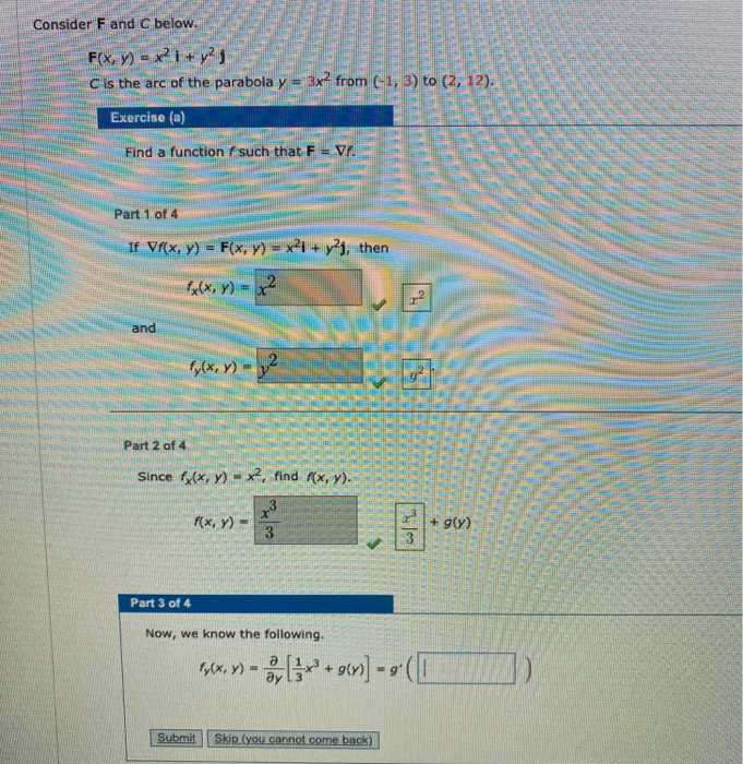 Solved Consider F And C Below Below F X Y X2 1 Y2j Chegg Com