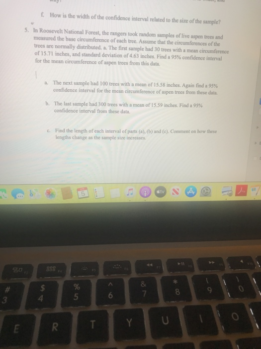 Solved How is the width of the confidence interval related | Chegg.com