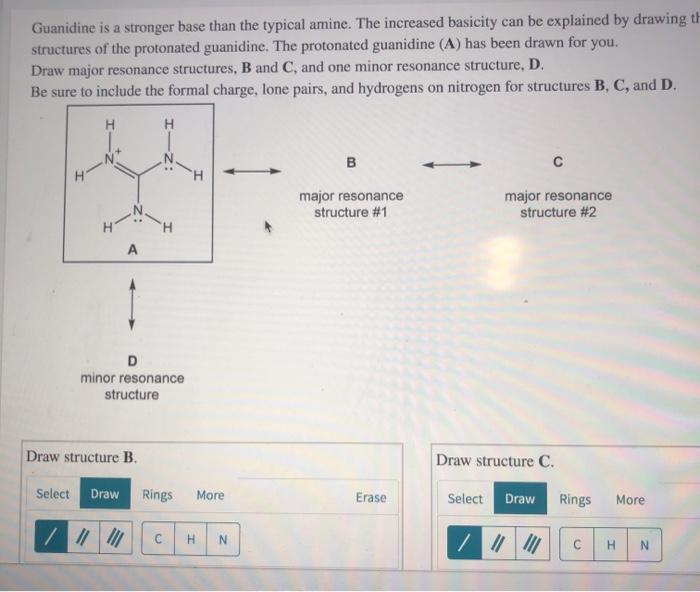 Solved Guanidine Is A Stronger Base Than The Typical Amin Chegg Com