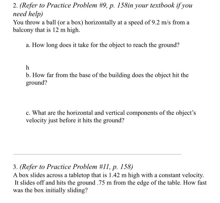 Solved 2. (Refer to Practice Problem #9, p. 158in your | Chegg.com