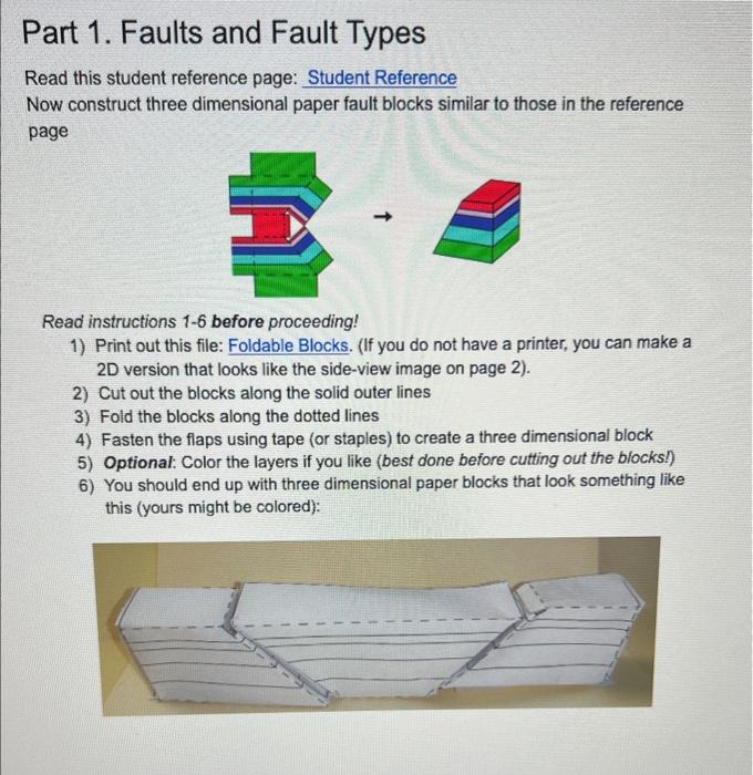 Solved Part 1. Faults and Fault Types Read this student | Chegg.com