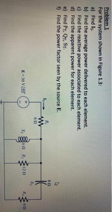 Solved Problem 1 For the system shown in Figure 1.3: a) Find | Chegg.com
