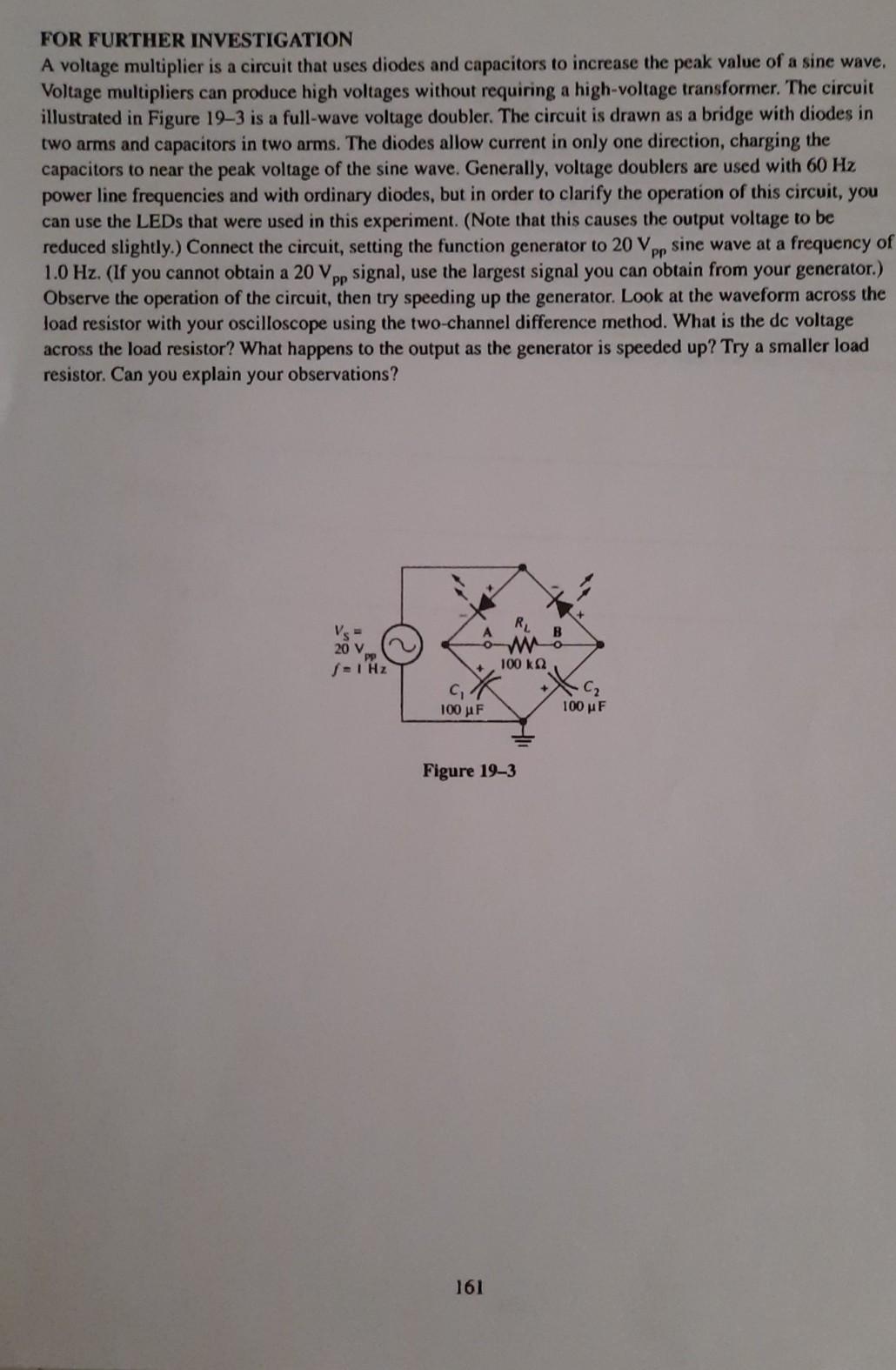 Solved 519 19 Capacitive Reactance Name Date Class READING