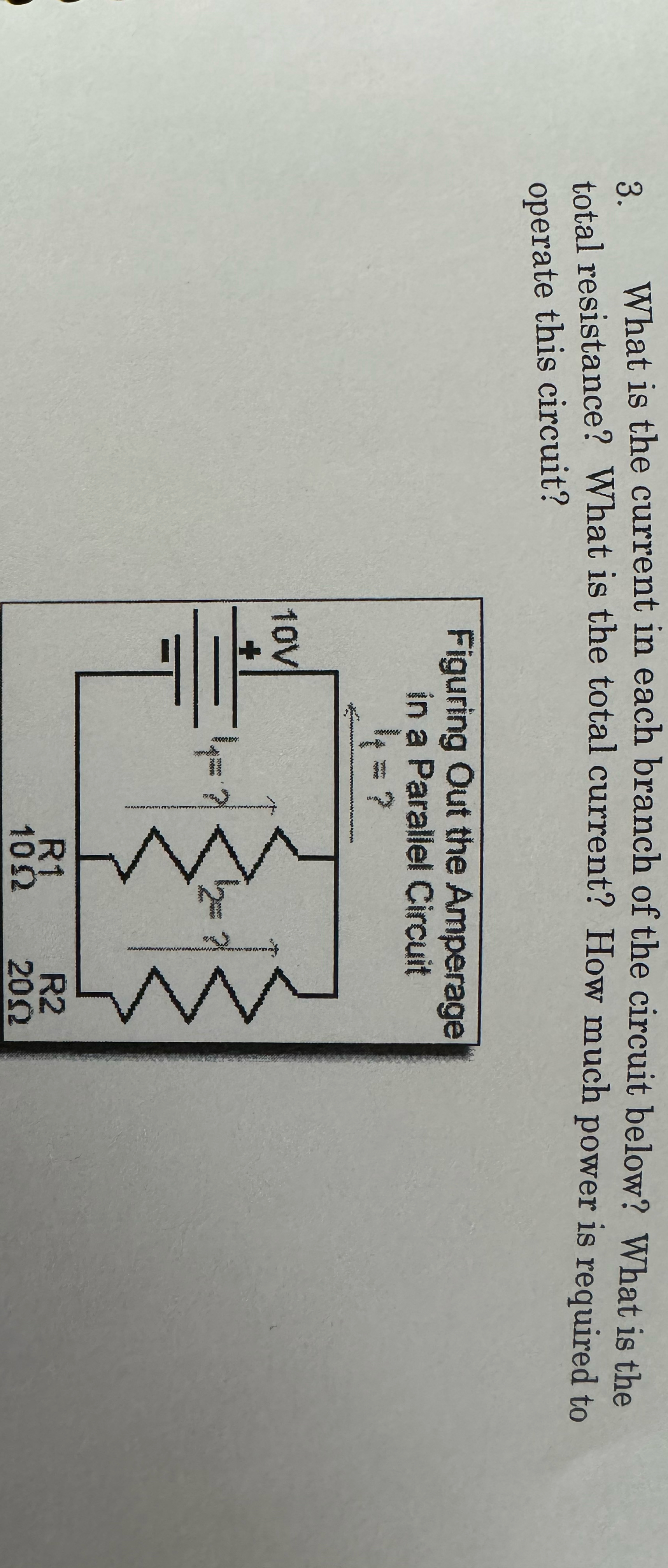 Solved What is the current in each branch of the circuit | Chegg.com