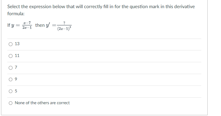 Solved Select the expression below that will correctly fill | Chegg.com