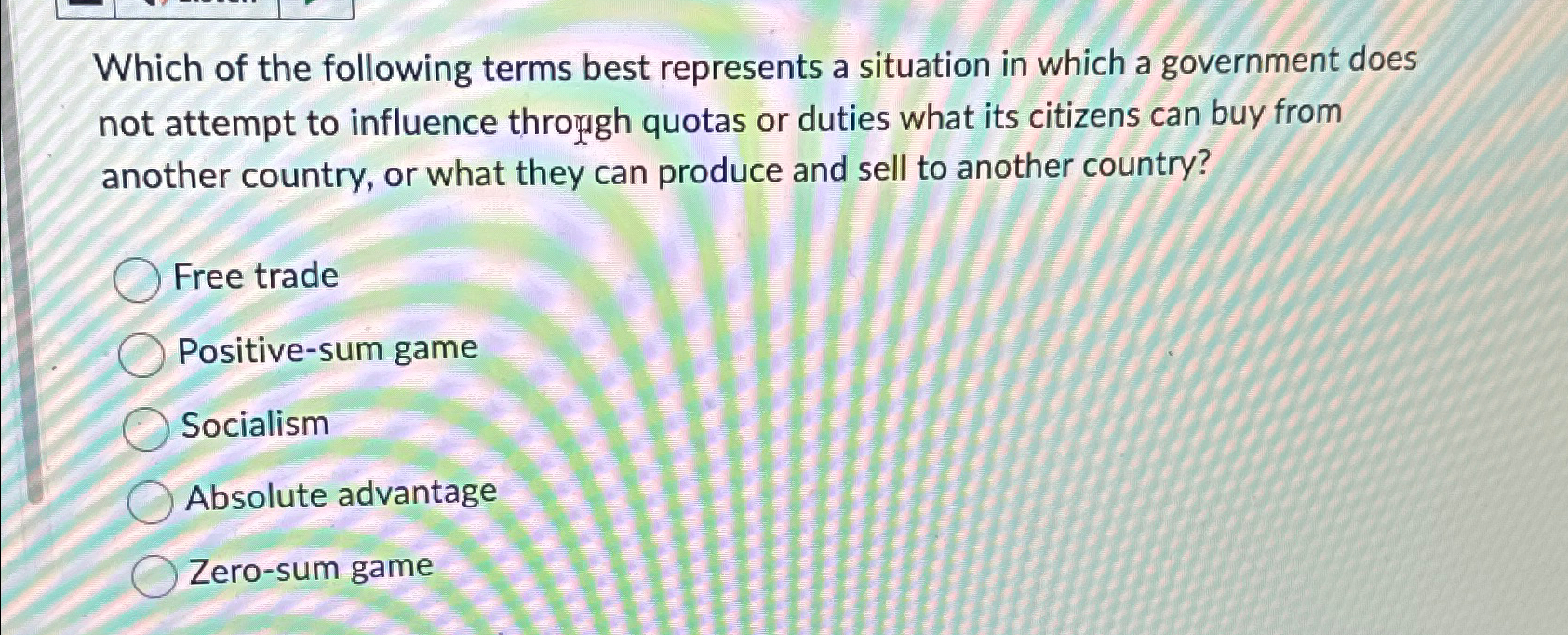 Solved Which of the following terms best represents a | Chegg.com