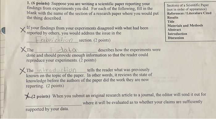 Solved 1. (6 Points) Suppose You Are Writing A Scientific | Chegg.com