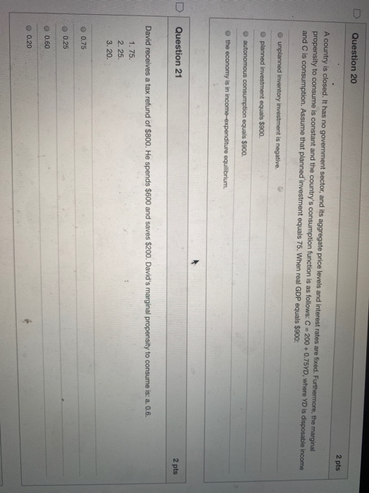 Solved Question 11 2 pts Another Posibility Tables | Chegg.com