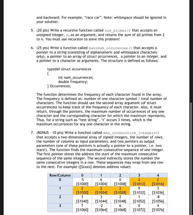 Solved For this assignment you will be required to write | Chegg.com