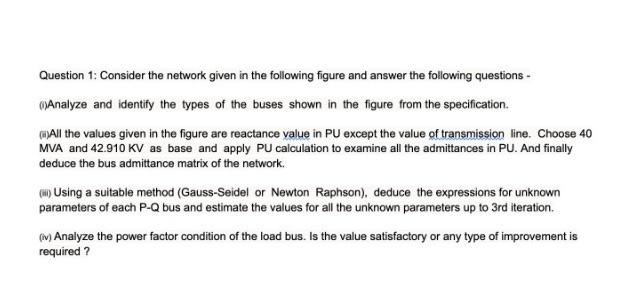 Solved Question 1: Consider The Network Given In The | Chegg.com