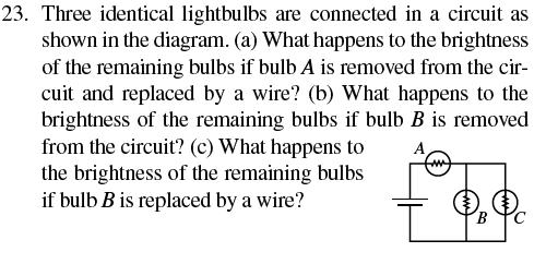 Solved Three identical lightbulbs are connected in a circuit | Chegg.com