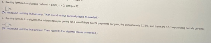 Solved The following formula is used to calculate the | Chegg.com
