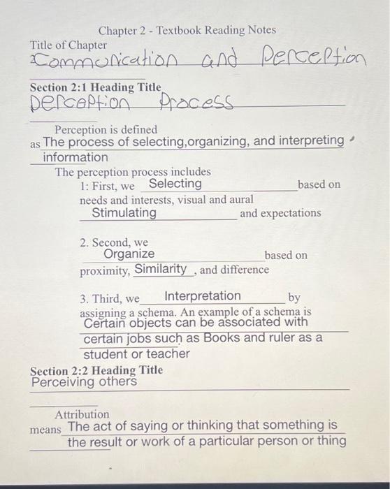 3. Engage in selfChapter 2 - Textbook Reading Notes | Chegg.com