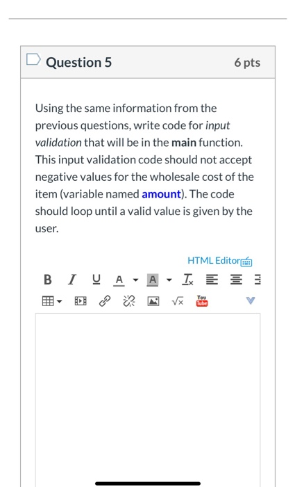 Solved Question 4 10 pts Using the same information from the | Chegg.com