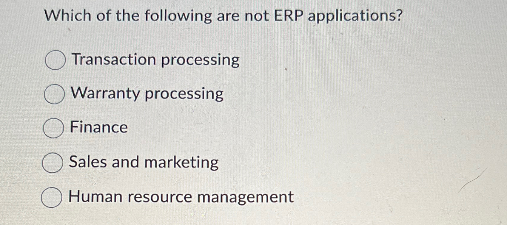 Solved Which of the following are not ERP | Chegg.com
