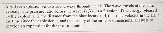 Solved A surface explosion sends a sound wave through the | Chegg.com
