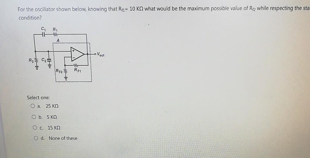 Consider The Following Feedback Amplifier Circuit. | Chegg.com