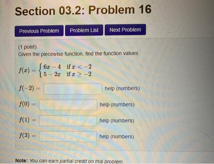 Solved Section 03.2: Problem 16 Previous Problem Problem | Chegg.com