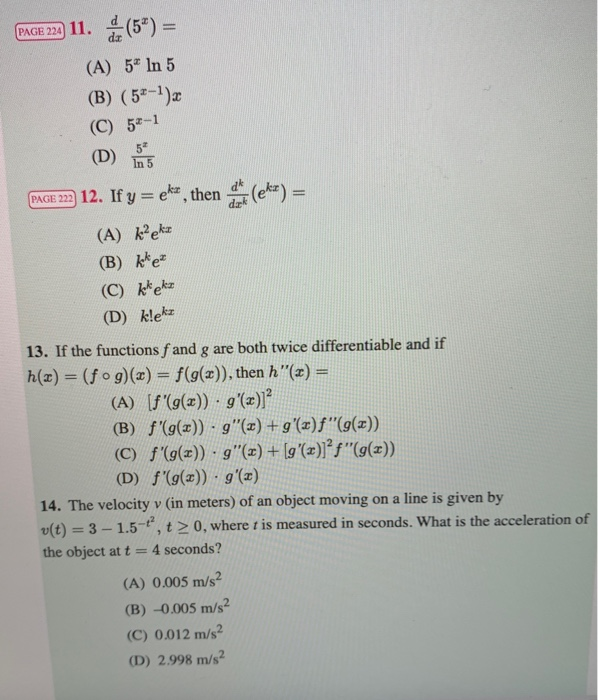 Solved AP Practice Problems PAGE 220 1. If f x Chegg