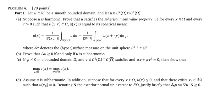 Problem 4 70 Points Part I Let Nc R Be A Smoo Chegg Com