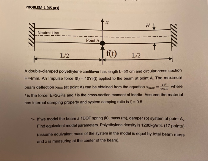 Solved Problem 2 2x15 Pts For The System Of Question 1 Chegg Com