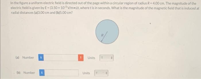 Solved In The Figure A Uniform Electric Field Is Directed | Chegg.com