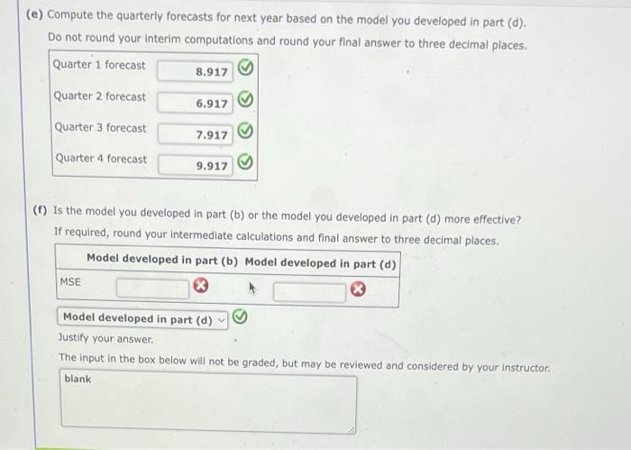 Solved Consider The Following Time Series Data.(b) Use A | Chegg.com