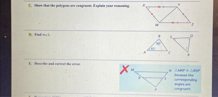 Solved 12.2 Congruent Polygons A. Identify All Pairs Of | Chegg.com