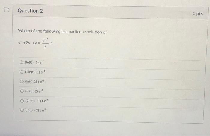 Solved Question 2 1 pts Which of the following is a | Chegg.com