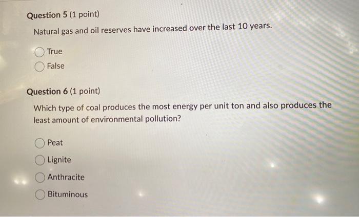 Solved Coal, oil and natural gas are forms of stored solar | Chegg.com