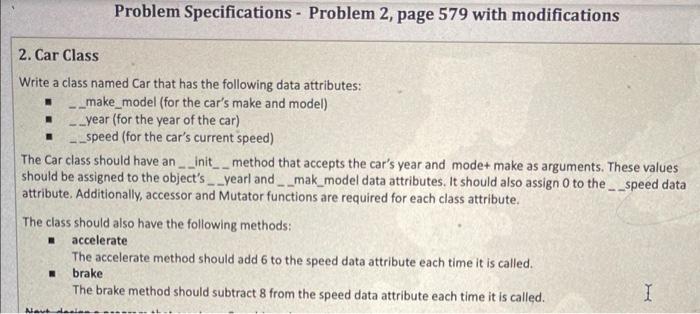 Solved Problem Specifications - Problem 2, page 579 with | Chegg.com