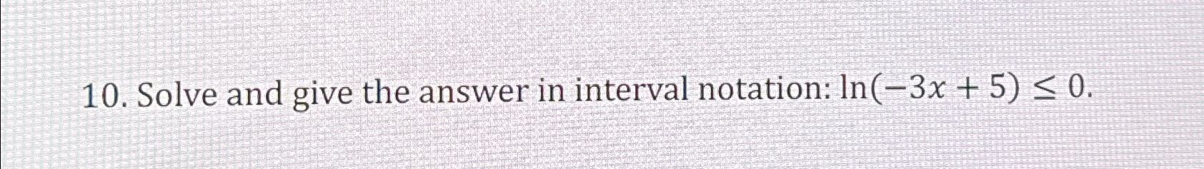 Solved Solve and give the answer in interval notation: | Chegg.com