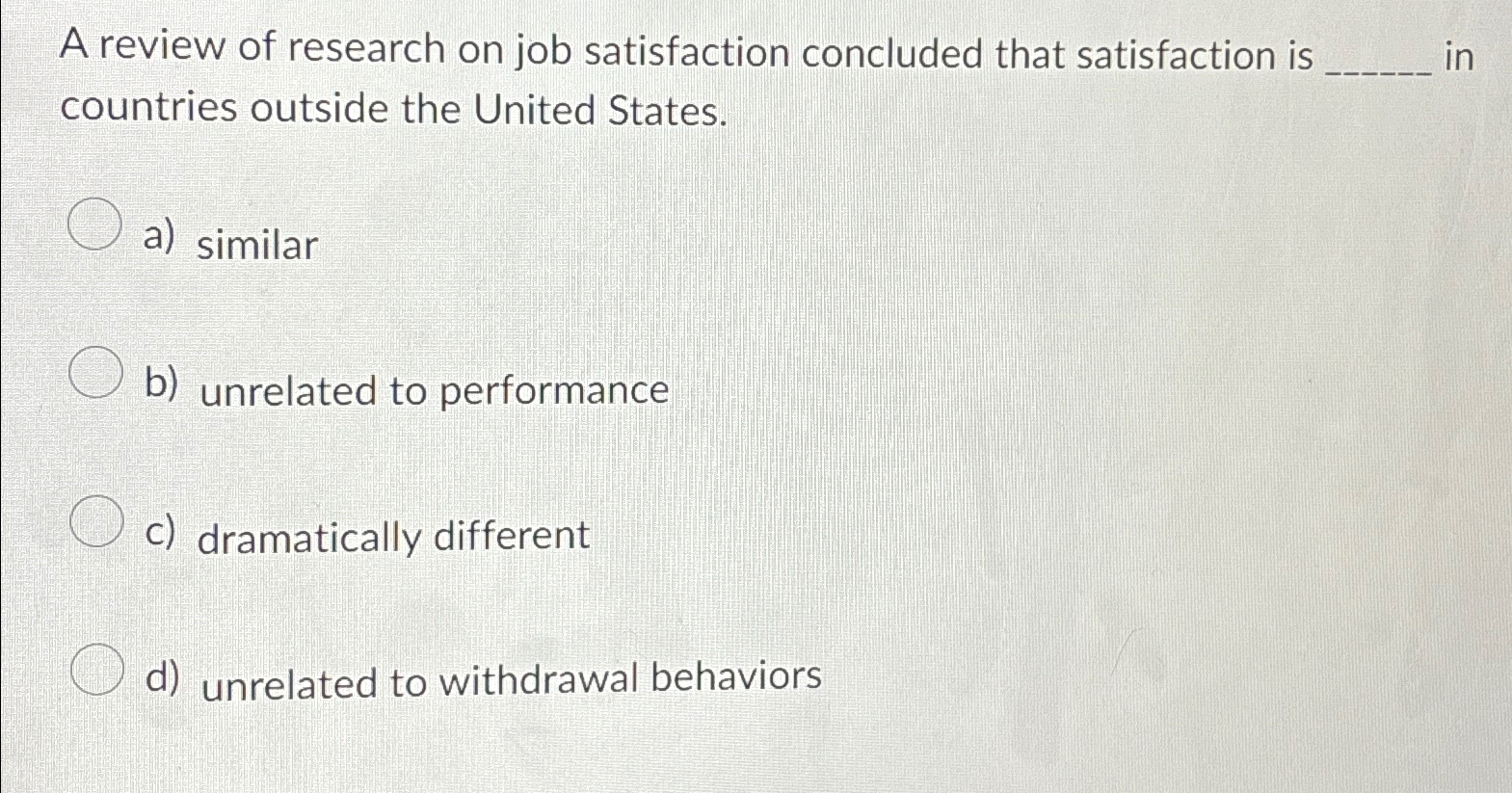 job satisfaction research articles