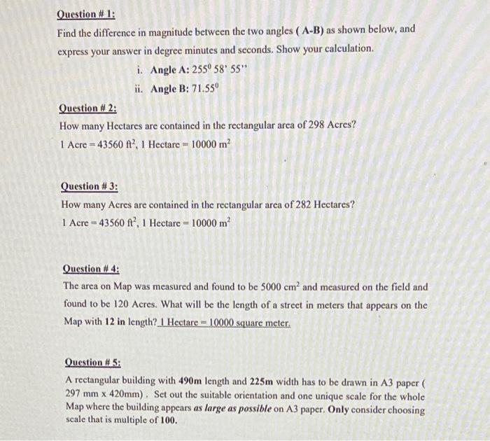 Solved Question # 1: Find the difference in magnitude | Chegg.com