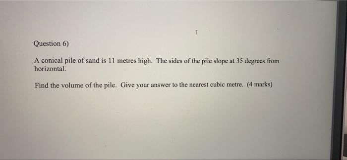 Solved Question 5) A pyramid has a triangular base (all 3 | Chegg.com